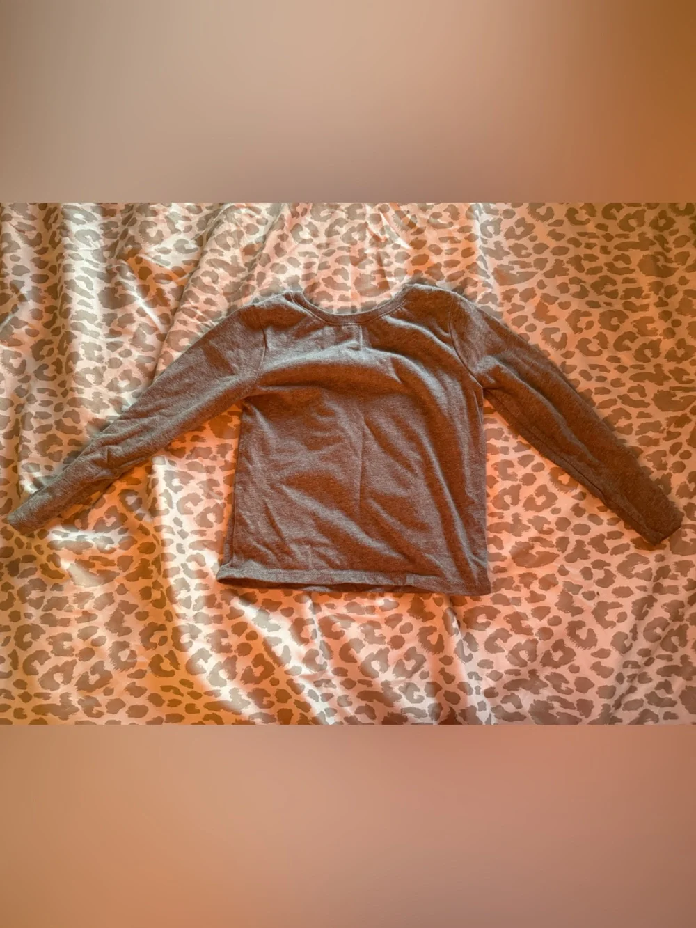 The Children's Place Gray Long-Sleeve Top with Penguin Pair Graphic